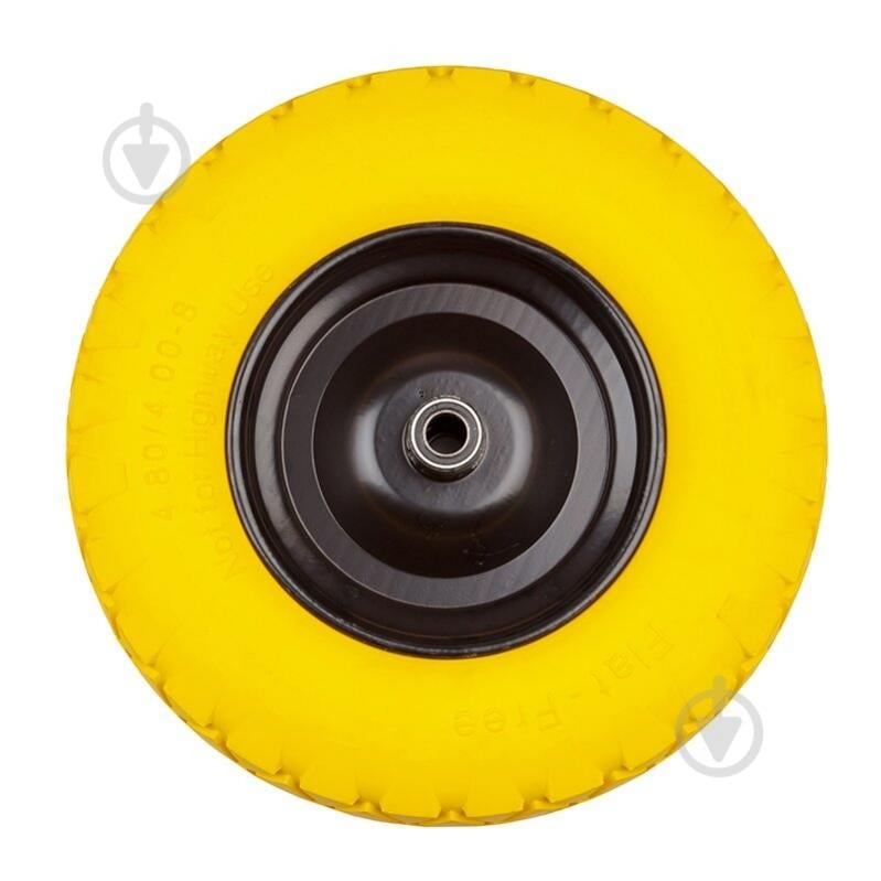 Колесо пенополиуретановое Budmonster бескамерное для тачки 4.00-8 (4.00x8) (01-058) 390 мм 84903 - фото 3 Колесо пенополиуретановое Budmonster бескамерное для тачки 4.00-8 (4.00x8) (01-058) 390 мм 84903 - фото 3