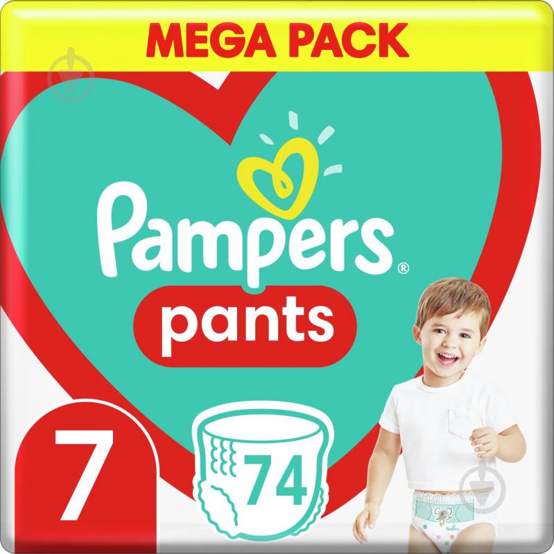 Подгузники-трусики Pampers 7 17+ кг 74 шт. - фото 1