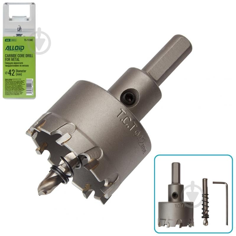 Свердло корончате Alloid 42 мм TS-10042 - фото 1 Свердло корончате Alloid 42 мм TS-10042 - фото 1