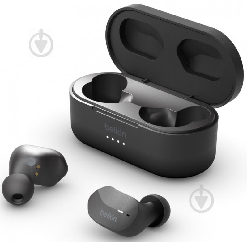 Навушники Belkin Soundform True Wireless Headphones black (AUC001BTBK) - фото 3