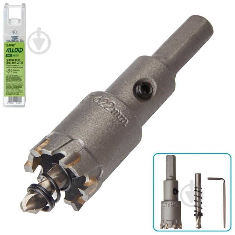 Свердло корончате Alloid 22 мм TS-10022 - фото 1