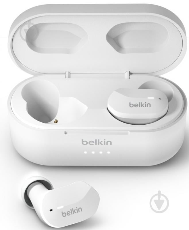 Наушники Belkin Soundform True Wireless Headphones white (AUC001BTWH) - фото 2