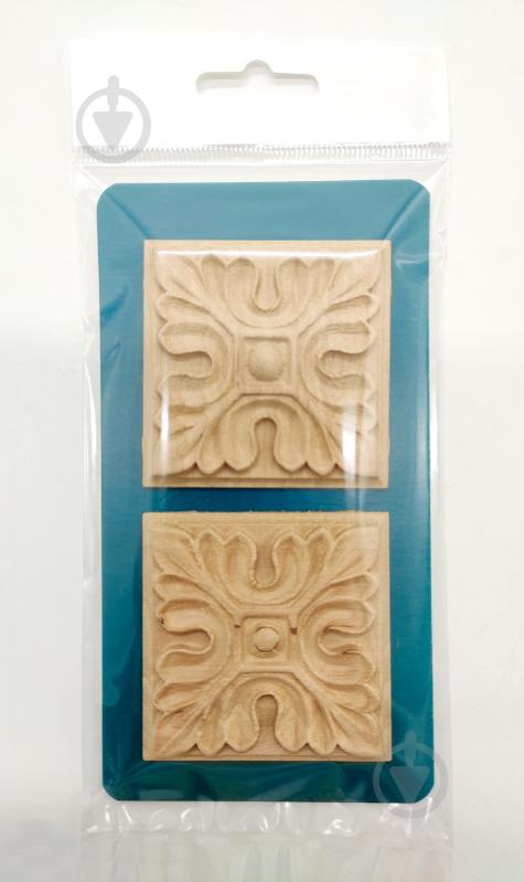 Декоративна панель дерев'яна розетка 2 шт, RZ.03.60 60х60x6 мм - фото 6 Декоративна панель дерев'яна розетка 2 шт, RZ.03.60 60х60x6 мм - фото 6