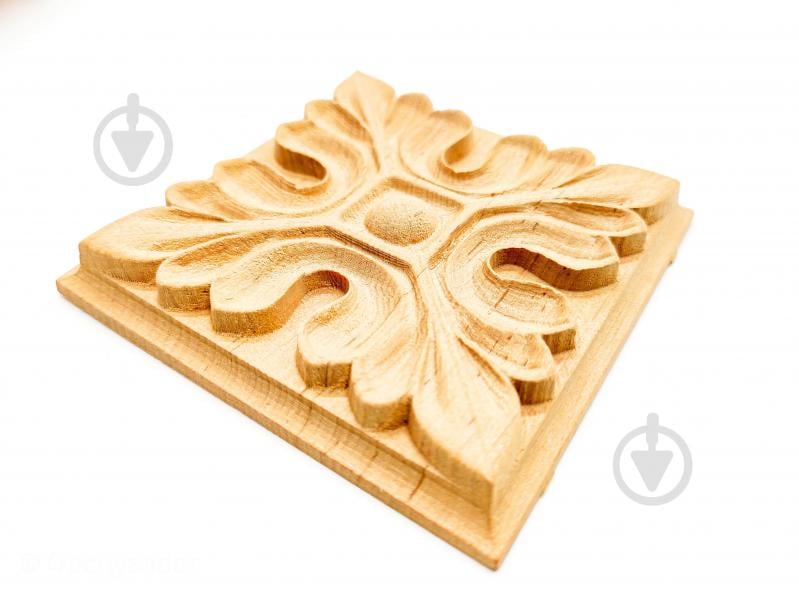 Декоративна панель дерев'яна розетка 2 шт, RZ.03.60 60х60x6 мм - фото 2 Декоративна панель дерев'яна розетка 2 шт, RZ.03.60 60х60x6 мм - фото 2