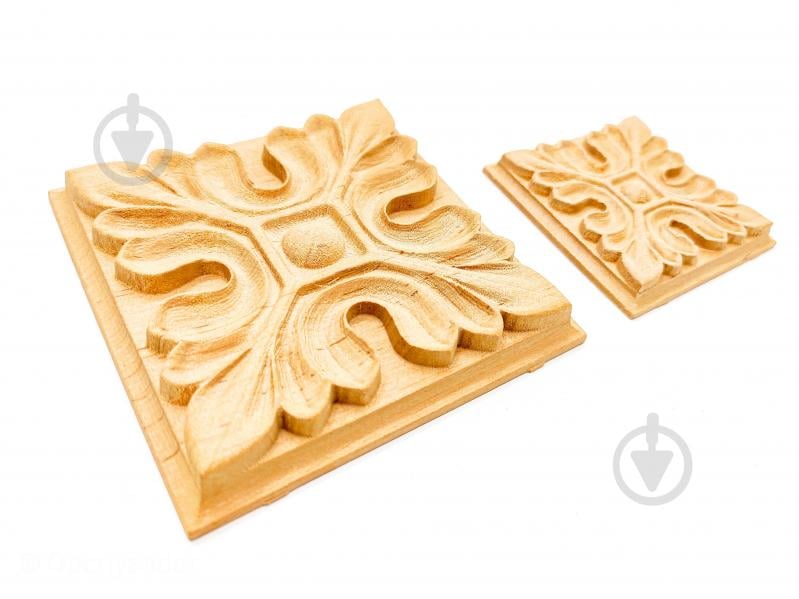 Декоративна панель дерев'яна розетка 2 шт, RZ.03.60 60х60x6 мм - фото 4 Декоративна панель дерев'яна розетка 2 шт, RZ.03.60 60х60x6 мм - фото 4