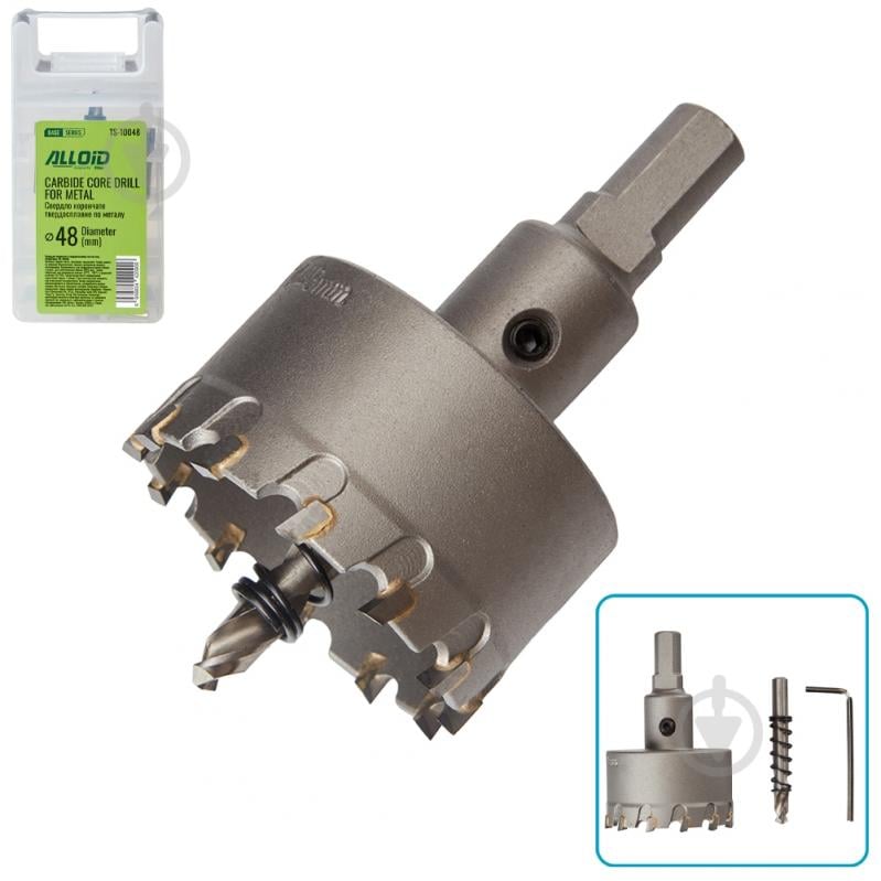 Свердло корончате Alloid 48 мм TS-10048 - фото 1 Свердло корончате Alloid 48 мм TS-10048 - фото 1