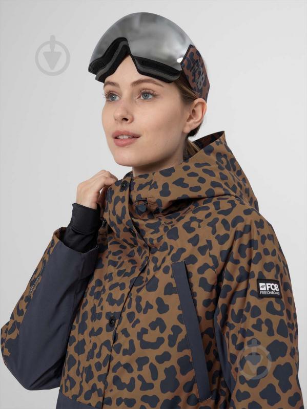 Куртка женская демисезонная 4F WOSNOWBOARD JACKET KUDS002 H4Z22-KUDS002-81A р.M коричневая - фото 3