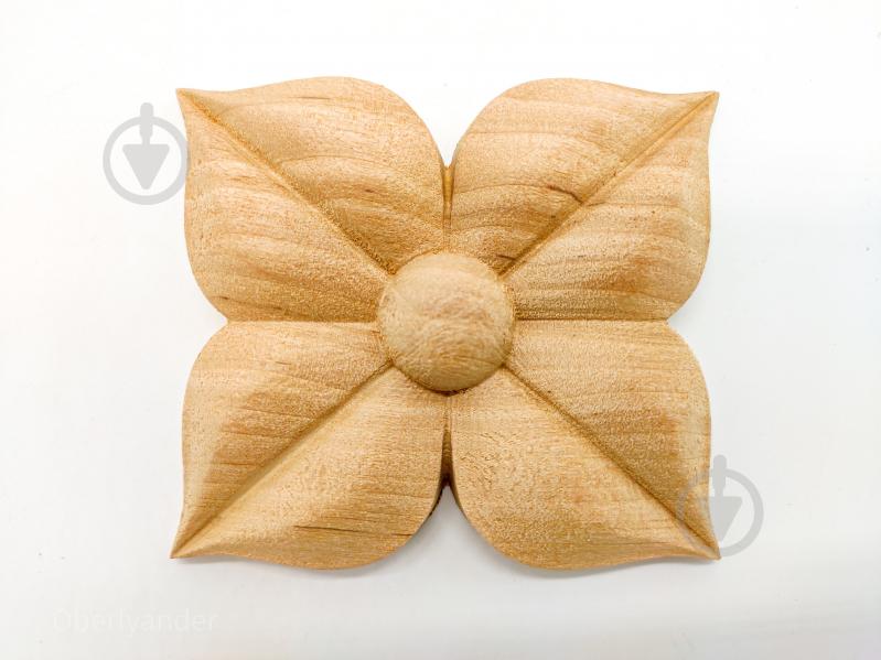 Декоративная панель деревянная розетка 1 шт, RZ.08.90 90х90x14 мм - фото 2 Декоративная панель деревянная розетка 1 шт, RZ.08.90 90х90x14 мм - фото 2