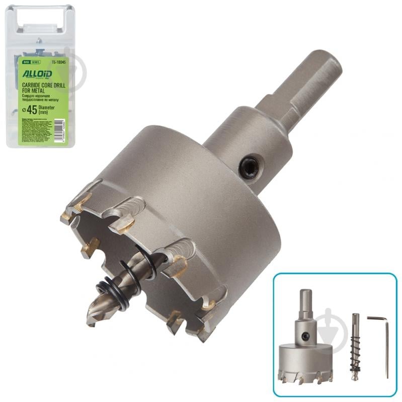 Свердло корончате Alloid 45 мм TS-10045 - фото 1 Свердло корончате Alloid 45 мм TS-10045 - фото 1