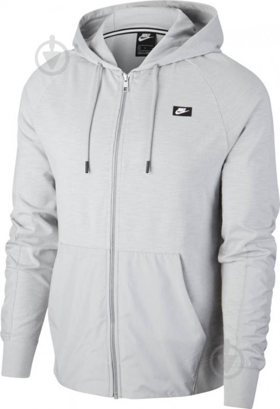 Джемпер Nike M NSW ME HOODIE FZ LTWT MIX CI9584-077 р. 2XL серый - фото 1
