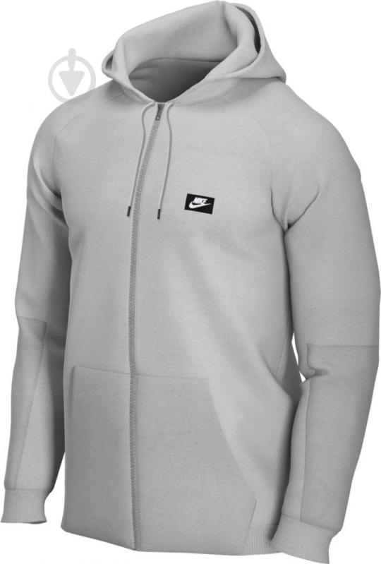 Джемпер Nike M NSW ME HOODIE FZ LTWT MIX CI9584-077 р. 2XL серый - фото 3