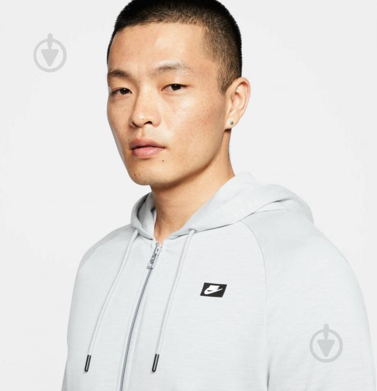 Джемпер Nike M NSW ME HOODIE FZ LTWT MIX CI9584-077 р. 2XL серый - фото 6