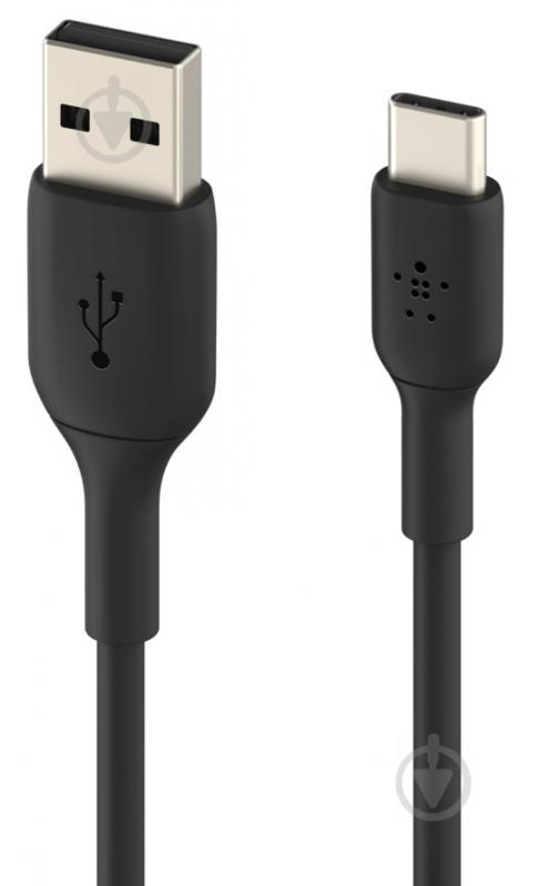 Кабель Belkin USB-C to USB-A PVC 1 м черный (CAB001BT1MBK) - фото 4