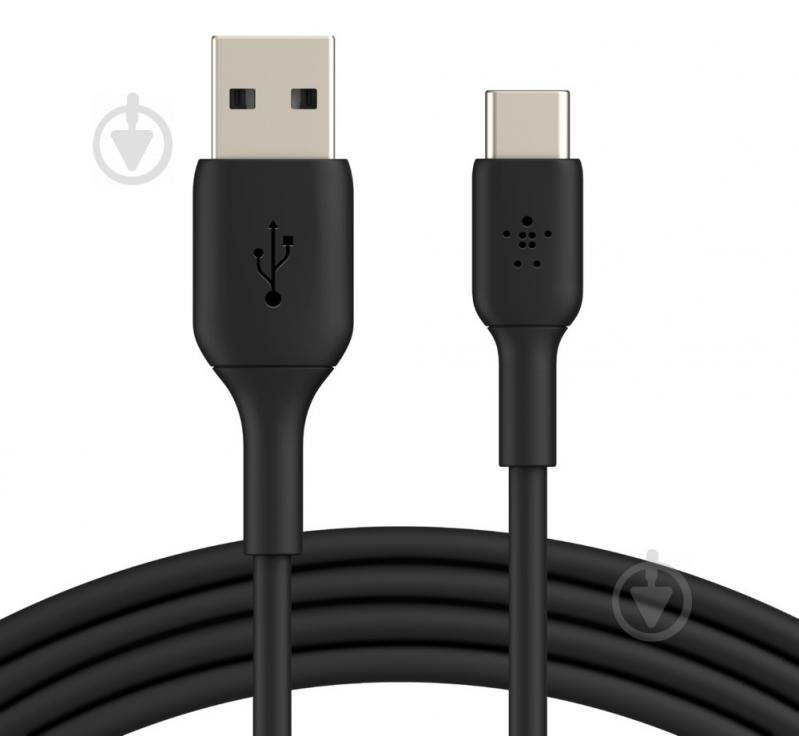 Кабель Belkin USB-C to USB-A PVC 1 м черный (CAB001BT1MBK) - фото 5