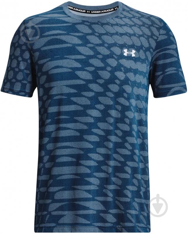 Футболка Under Armour UA SEAMLESS NOVELTY SS 1379281-426 р.L синій - фото 4