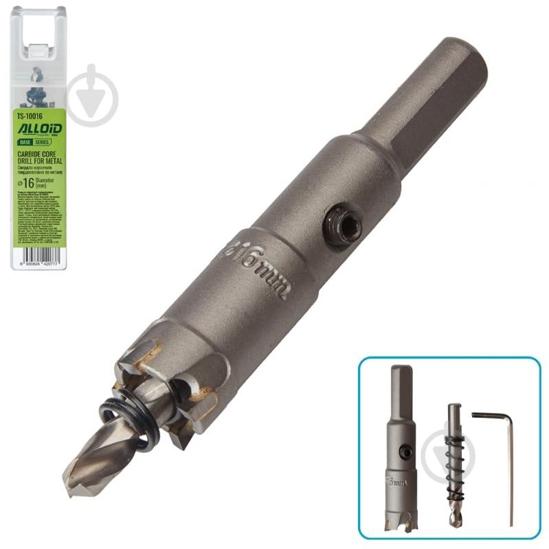 Свердло корончате Alloid 16 мм TS-10016 - фото 1