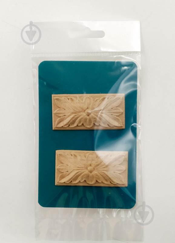 Декоративна панель дерев'яна розетка 2 шт, RZ.10.60 30х60x6 мм - фото 7