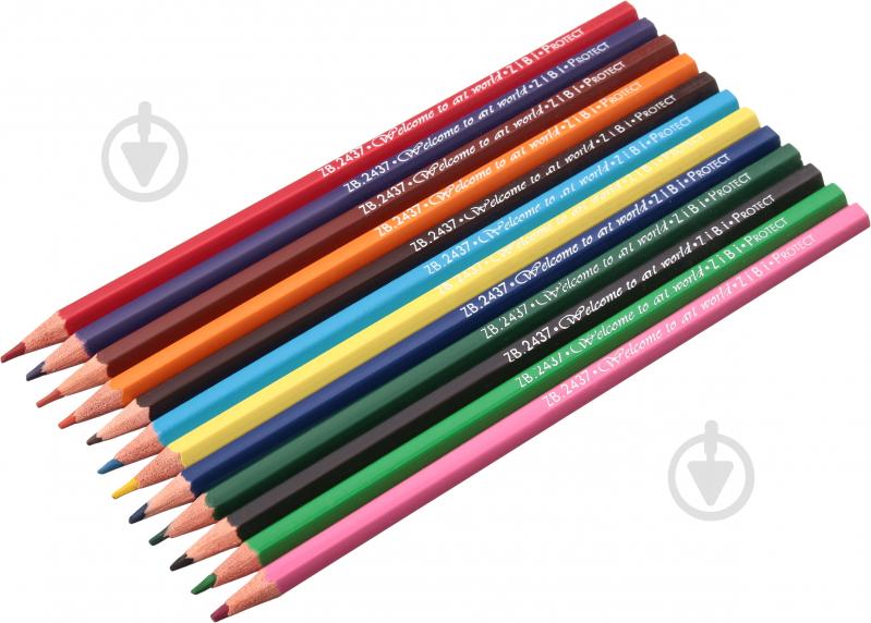 Карандаши цветные ZB.2437	12 шт. ZiBi - фото 2