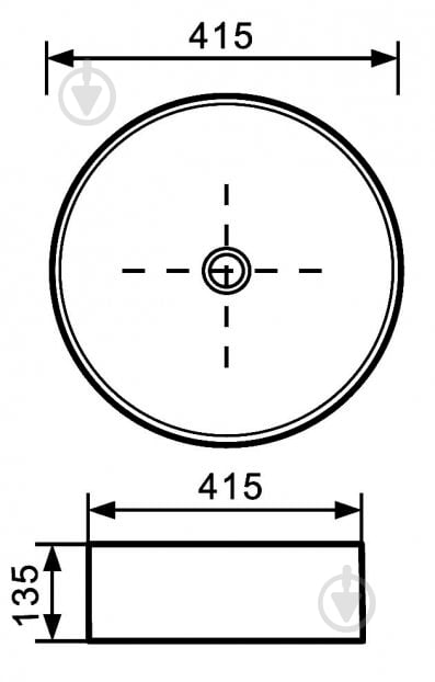 Умивальник Invena Keto CE-14-001 13,5х41,5х41,5 см - фото 3