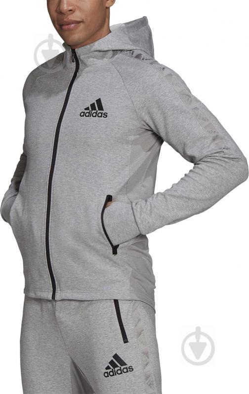 Джемпер Adidas M MT FZ HD H28797 р. S сірий - фото 1