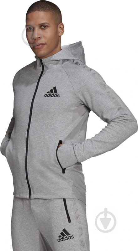 Джемпер Adidas M MT FZ HD H28797 р. S сірий - фото 2