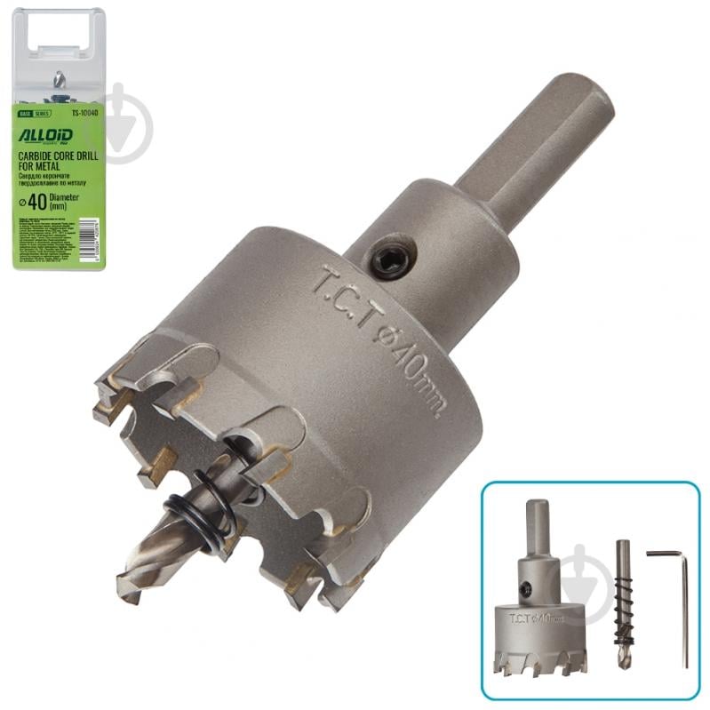 Свердло корончате Alloid 40 мм TS-10040 - фото 1 Свердло корончате Alloid 40 мм TS-10040 - фото 1