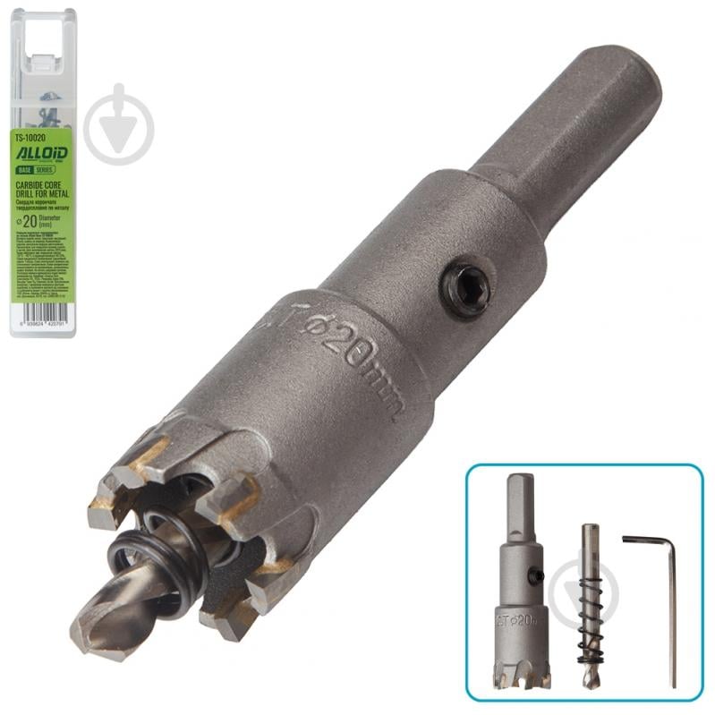Сверло корончатое Alloid 20 мм TS-10020 - фото 1 Сверло корончатое Alloid 20 мм TS-10020 - фото 1