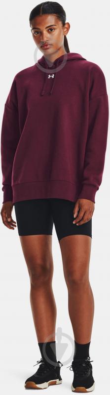 Джемпер Under Armour UA RIVAL FLEECE OS HOODIE 1379493-600 р.M бордовый - фото 3