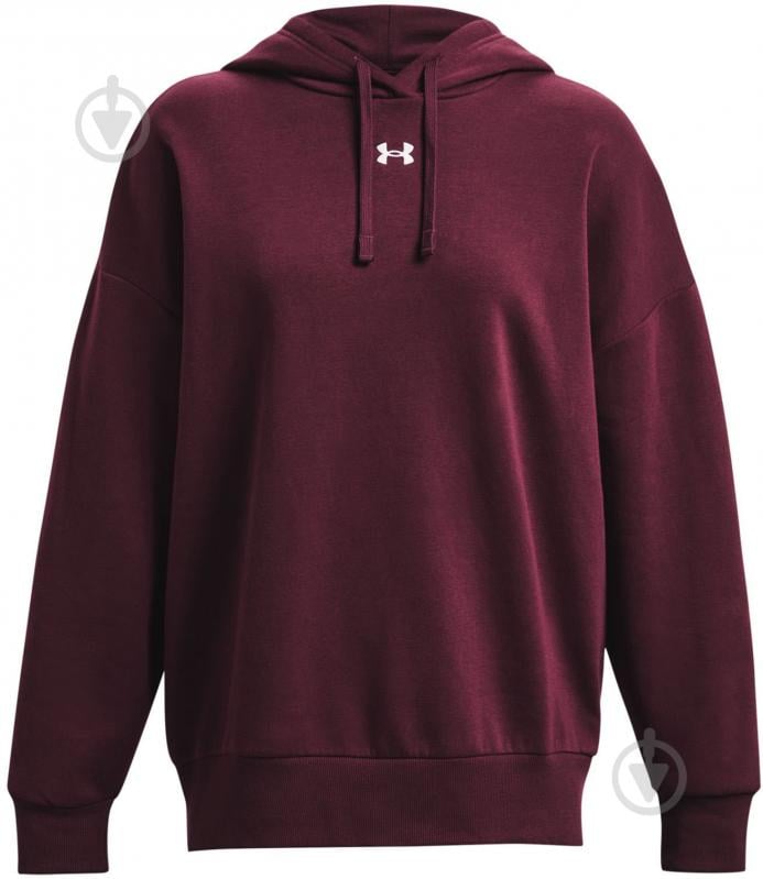 Джемпер Under Armour UA RIVAL FLEECE OS HOODIE 1379493-600 р.M бордовый - фото 4