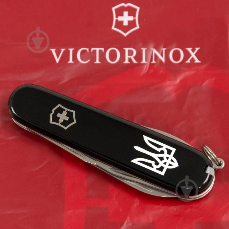 Ніж швейцарський Victorinox SPARTAN UKRAINE Тризуб білий (12 інстр) Vx13603.3_T0010u - фото 7