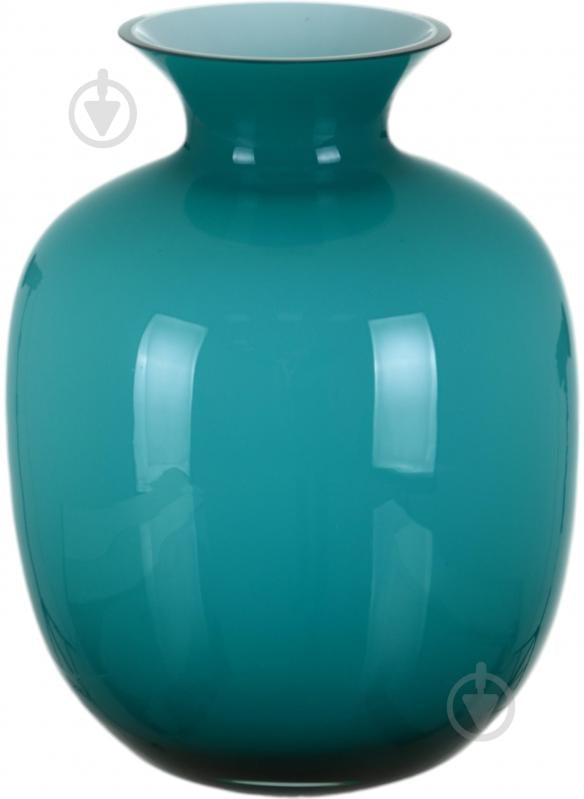 Ваза скляна Wrzesniak Glassworks Opal 24 см блакитна 17-10494A - фото 1