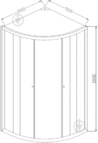 Душевое ограждение Invena Vitoria 90x90x180 см AK-49-196 - фото 3