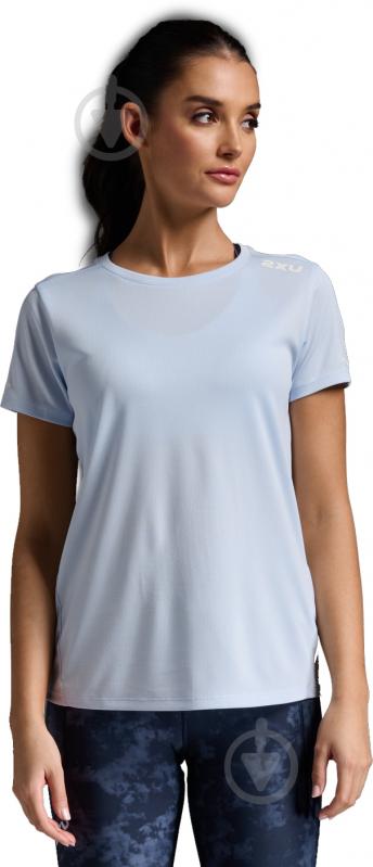 Футболка 2XU Aero Tee WR6565a_HAL/WRF р.XS голубой - фото 1