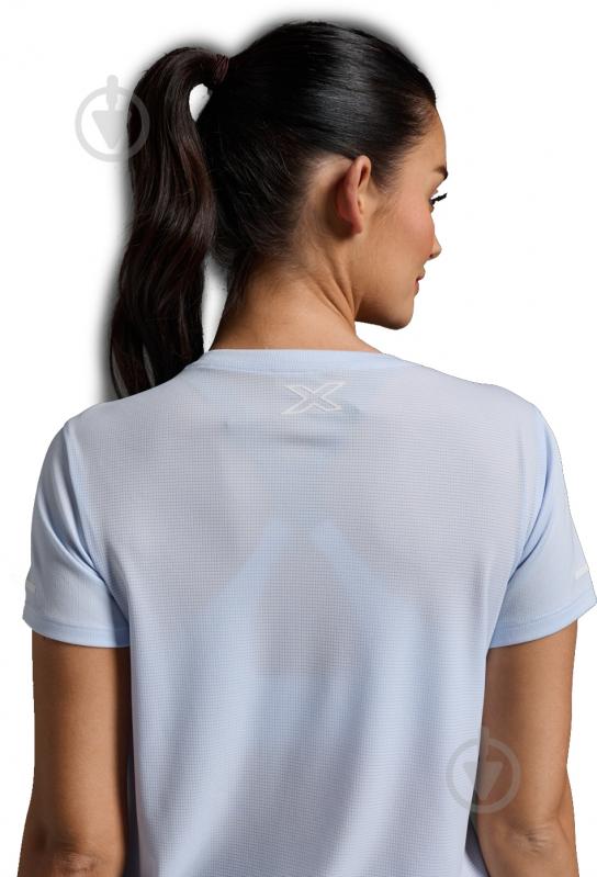 Футболка 2XU Aero Tee WR6565a_HAL/WRF р.XS голубой - фото 4