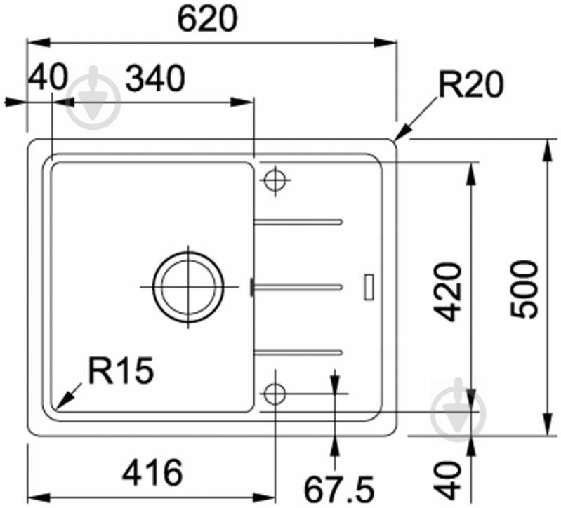 Мойка для кухни Franke BFG 611-62 114.0272.595 - фото 2