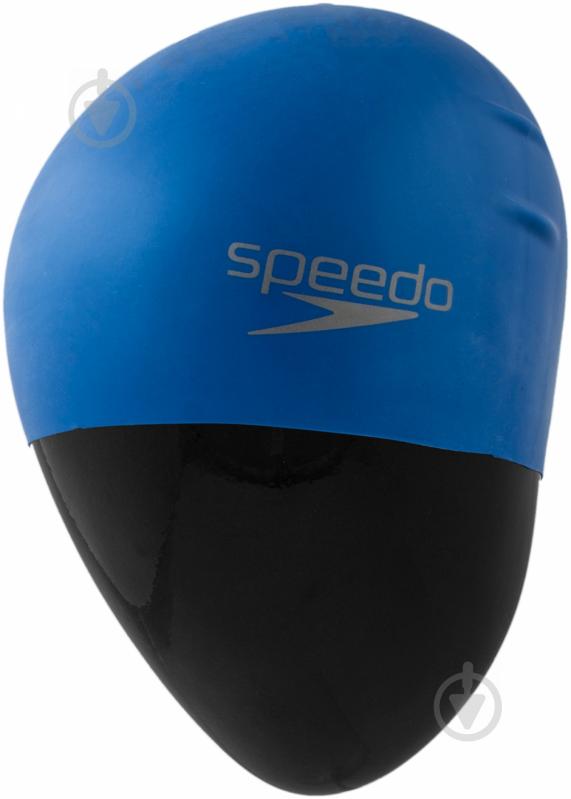 Шапочка для плавания Speedo Plain Moulded Silicone Cap 8-709842610 one size синий - фото 2