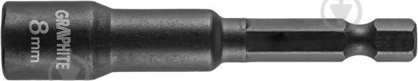 Головка торцевая ударная с магнитом 1/4 " GRAPHITE 1 шт. 56H551 - фото 1