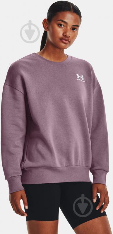 Свитшот Under Armour ESSENTIAL FLC OS CREW 1379475-500 р.M фиолетовый - фото 1