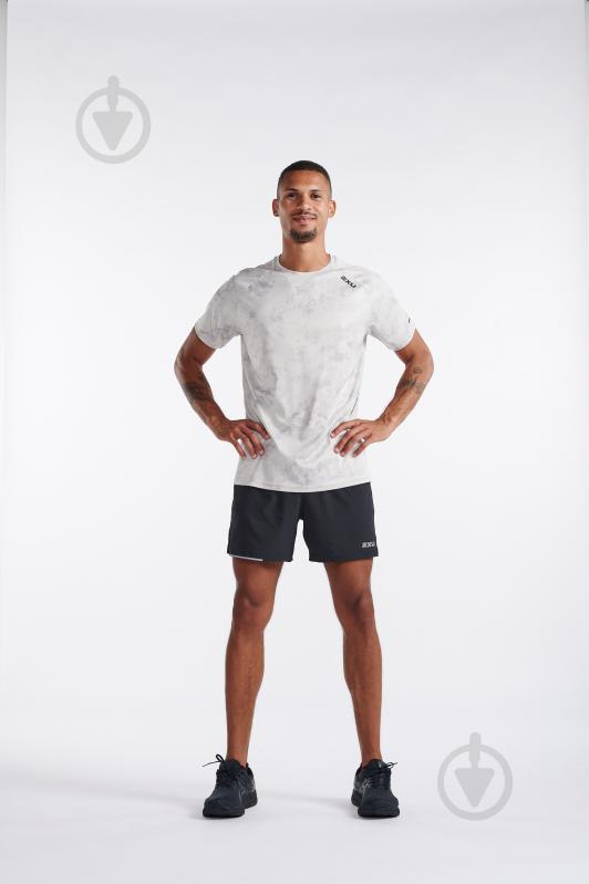 Футболка 2XU Aero Tee MR6557a_CAR/MNG р.2XL білий - фото 4