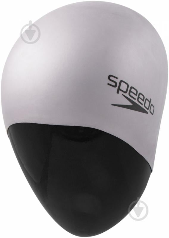 Шапочка для плавания Speedo Plain Moulded Silicone Cap 8-709849086 one size серый - фото 2