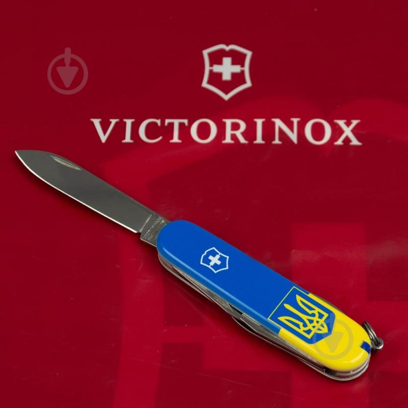 Ніж швейцарський Victorinox SPARTAN UKRAINE Герб на прапорі верт. (12 інстр) Vx13603.7_T3030p - фото 5