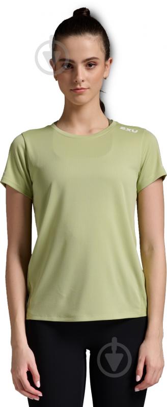 Футболка 2XU Aero Tee WR6565a_GNM/WRF р.S зеленый - фото 1