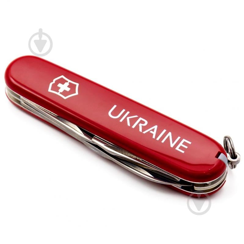 Ніж швейцарський Victorinox SPARTAN UKRAINE Ukraine біл. (12 інстр) Vx13603_T0140u - фото 4