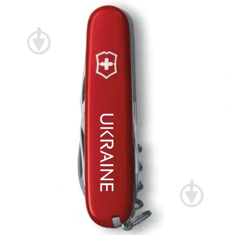 Ніж швейцарський Victorinox SPARTAN UKRAINE Ukraine біл. (12 інстр) Vx13603_T0140u - фото 3