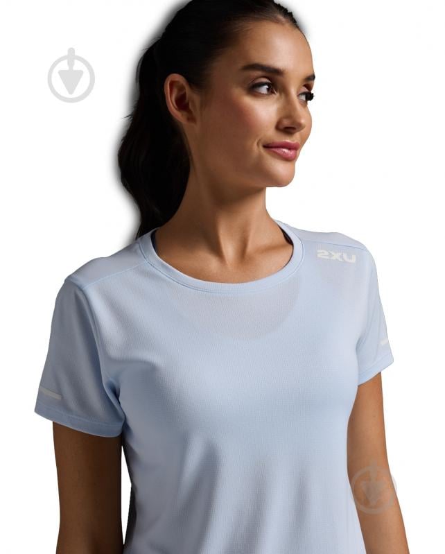 Футболка 2XU Aero Tee WR6565a_HAL/WRF р.S голубой - фото 3