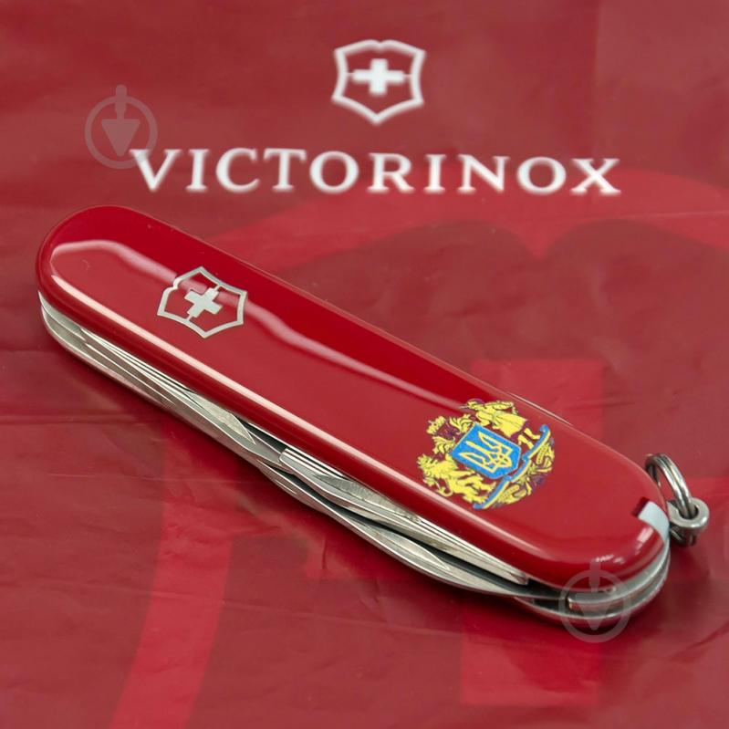 Нож швейцарский Victorinox Spartan Ukraine Большой Герб Украины (12 инстр) Vx13603_T0400u - фото 7