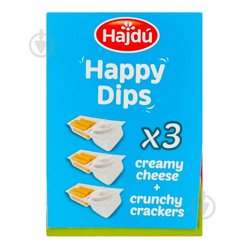 Сыр Hajdu «Happy dips» с хлебными палочками Грисини 35% 105 г (35г*3шт) - фото 3