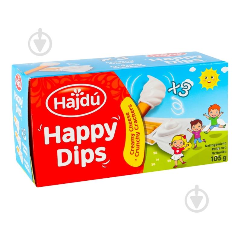 Сыр Hajdu «Happy dips» с хлебными палочками Грисини 35% 105 г (35г*3шт) - фото 6