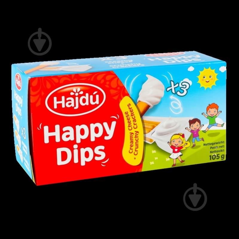 Сыр Hajdu «Happy dips» с хлебными палочками Грисини 35% 105 г (35г*3шт) - фото 7