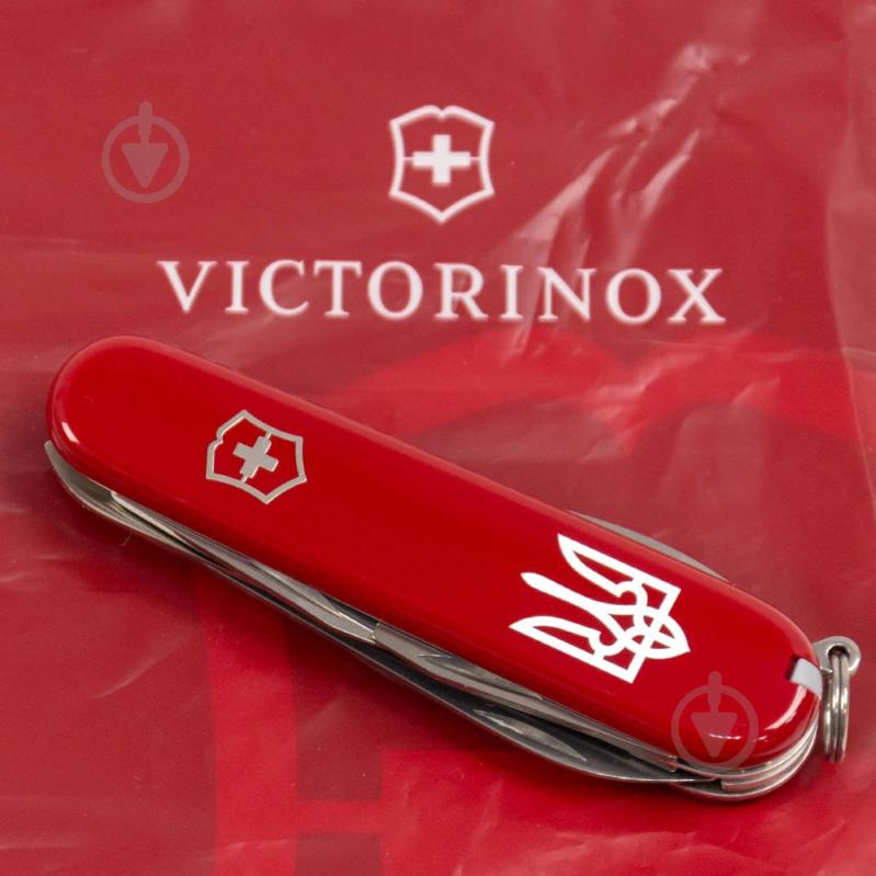 Нож швейцарский Victorinox SPARTAN UKRAINE Трезуб белый (12 инстр) Vx13603_T0010u - фото 6